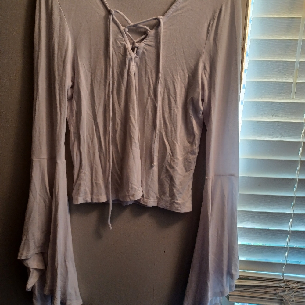 Long sleeve crop top